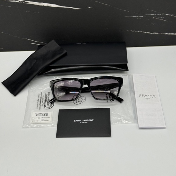 NEW SAINT LAURENT SLM104 001 WOMEN SUNGLASSES SAINT LAURENT SL M104 001 - Picture 12 of 12